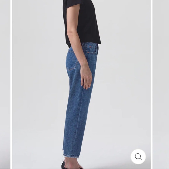 AGOLDE PARKER JEANS SURREAL Blue Ankle Cropped denim NWT 30 - Picture 2 of 9